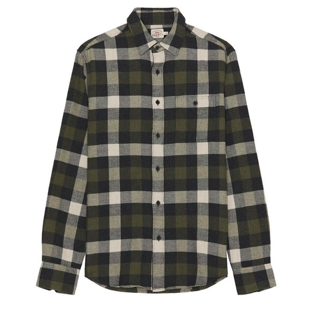 Faherty Mens Size XL Super Brushed Flannel Shirt Ten Mile Buffalo Plaid NWT